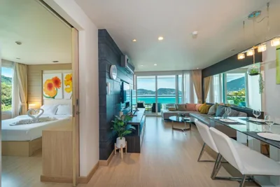 Appartamento con due camere da letto, balcone e vista mare — Patong Kalim Unparalleled Sea View B&B Resort